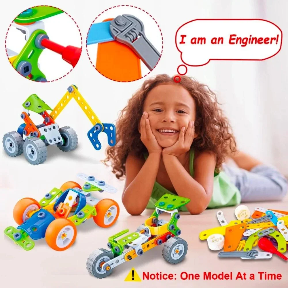 10 in 1 STEM Toys for 4 5 6 7 8+ Year Old Boy Girl Birthday Gifts Building Toys